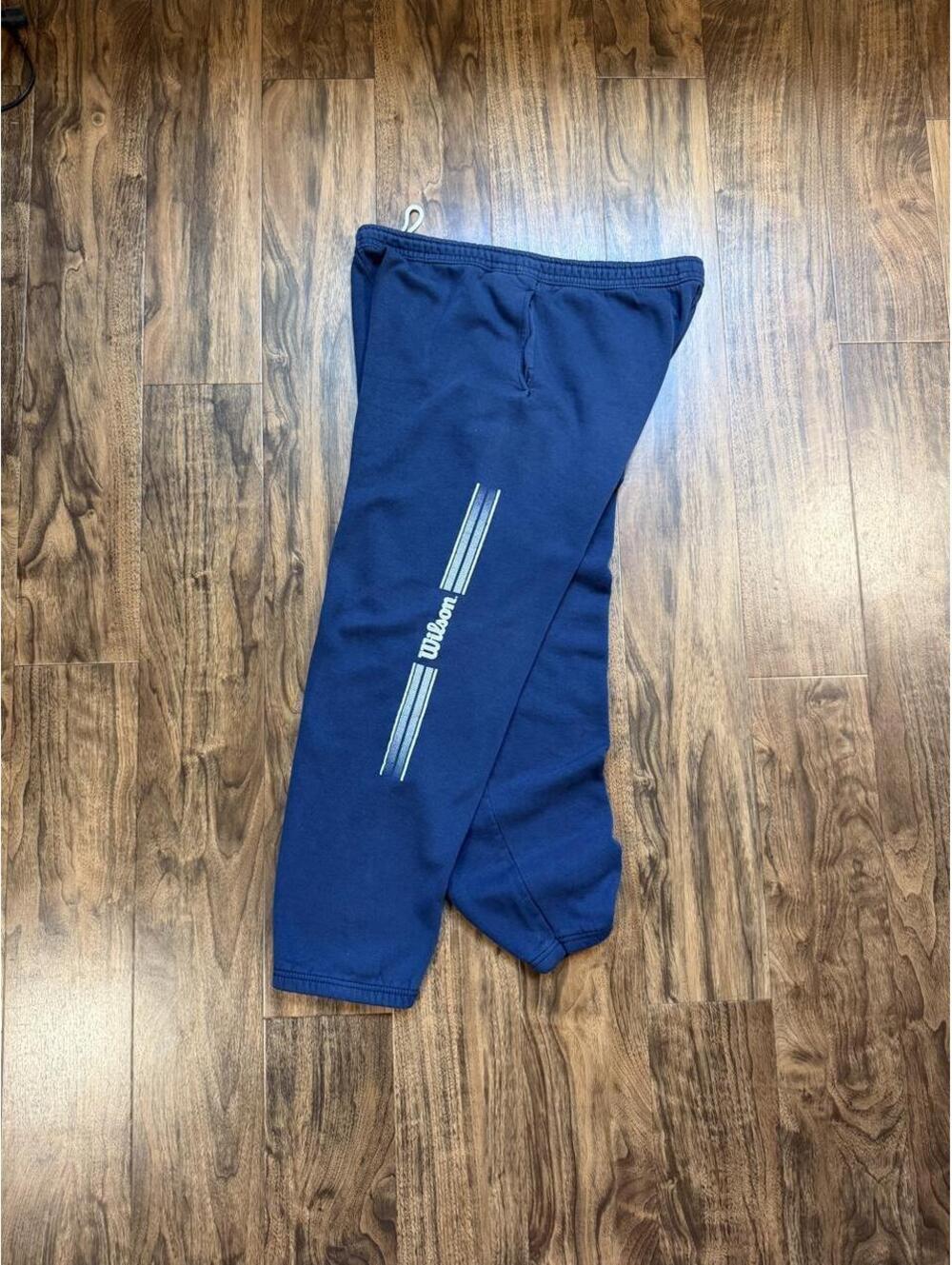 Vintage 90s Wilson Faded Baggy Wide Leg Sweatpants Size XL
